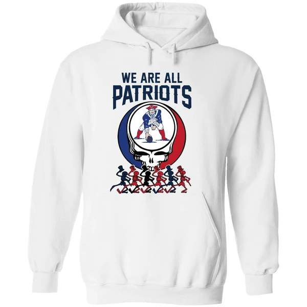 We Are All New England Patriots And Grateful Dead Crossover Hoodie - Image 8