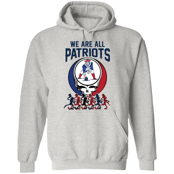We Are All New England Patriots And Grateful Dead Crossover Hoodie - Image 9