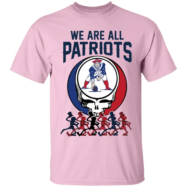We Are All New England Patriots And Grateful Dead Crossover Shirt - Image 2