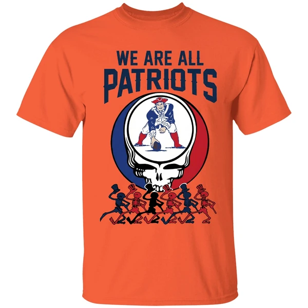 We Are All New England Patriots And Grateful Dead Crossover Shirt - Image 3