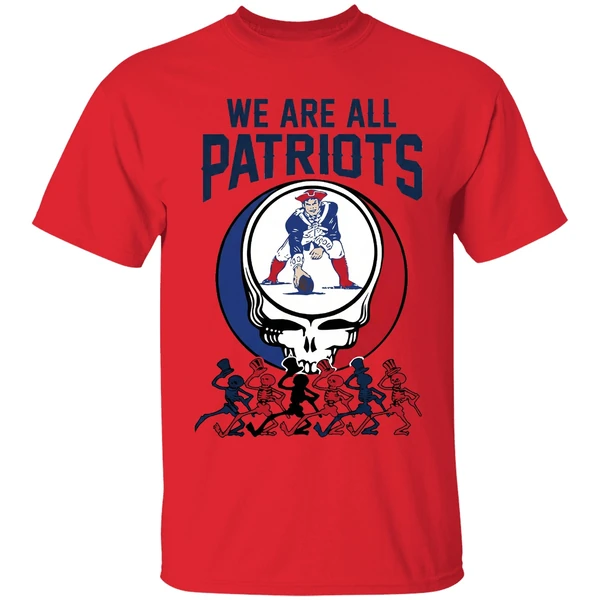 We Are All New England Patriots And Grateful Dead Crossover Shirt - Image 4