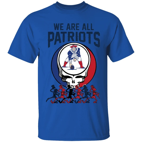 We Are All New England Patriots And Grateful Dead Crossover Shirt - Image 5