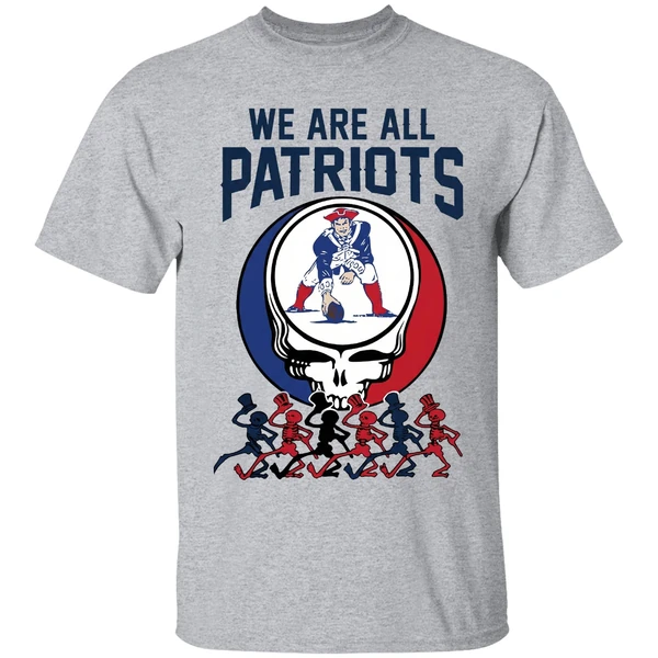 We Are All New England Patriots And Grateful Dead Crossover Shirt - Image 6