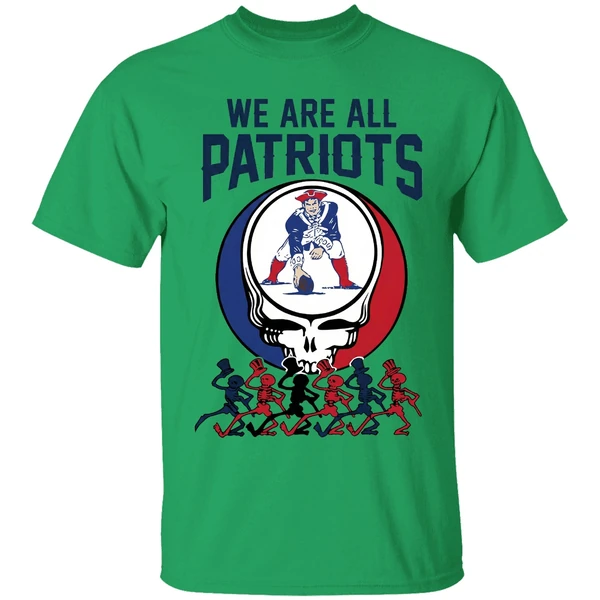 We Are All New England Patriots And Grateful Dead Crossover Shirt - Image 8