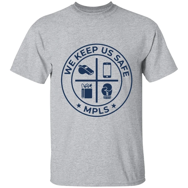 we keep us safe mpls shirt sportgrey