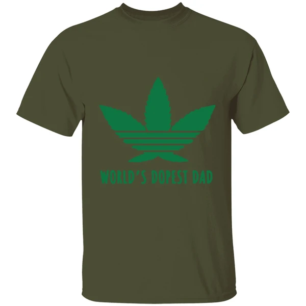Weed World's Dopest Dad Shirt - Image 9