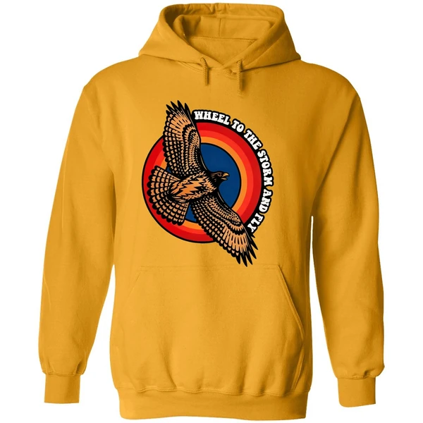 Weir Hawk Wheel To The Storm And Fly Hoodie