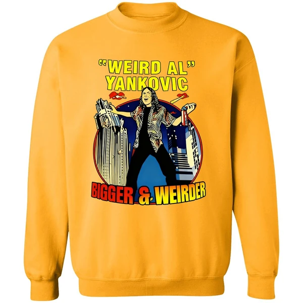 Weird Al Yankovic Bigger And Weirder 2025 Tour Dates Sweatshirt - Image 2