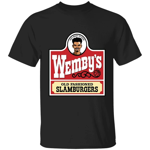 Wembanyama San Antonio Wendys Parody Wembys Slamburgers Shirt