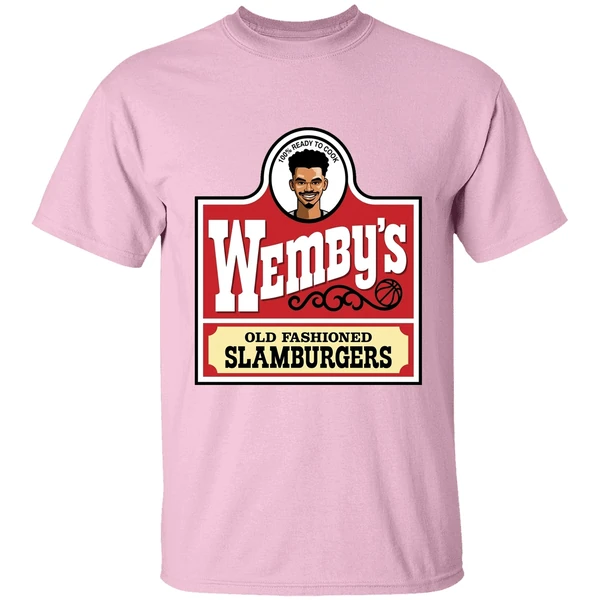 Wembanyama San Antonio Wendys Parody Wembys Slamburgers Shirt - Image 3