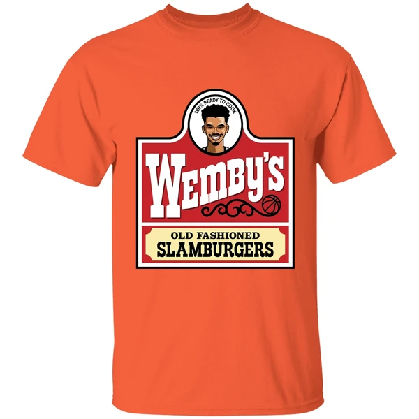 Wembanyama San Antonio Wendys Parody Wembys Slamburgers Shirt - Image 6