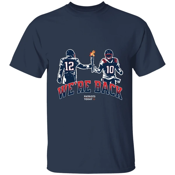 were back patriots today new england patriots nfl shirt navy