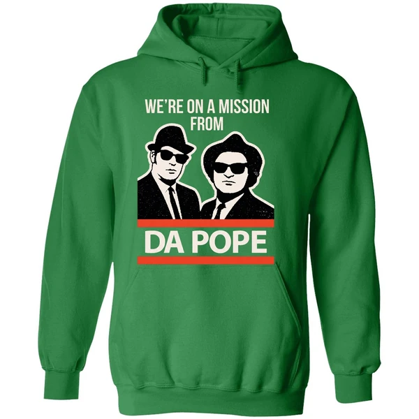 Were On A Mission From Da Pope Blues Brothers Hoodie - Image 2