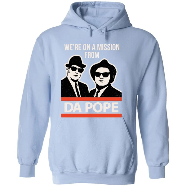 Were On A Mission From Da Pope Blues Brothers Hoodie - Image 4