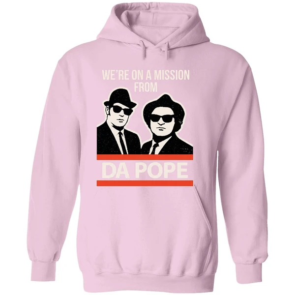 Were On A Mission From Da Pope Blues Brothers Hoodie - Image 5