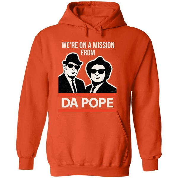 Were On A Mission From Da Pope Blues Brothers Hoodie - Image 6