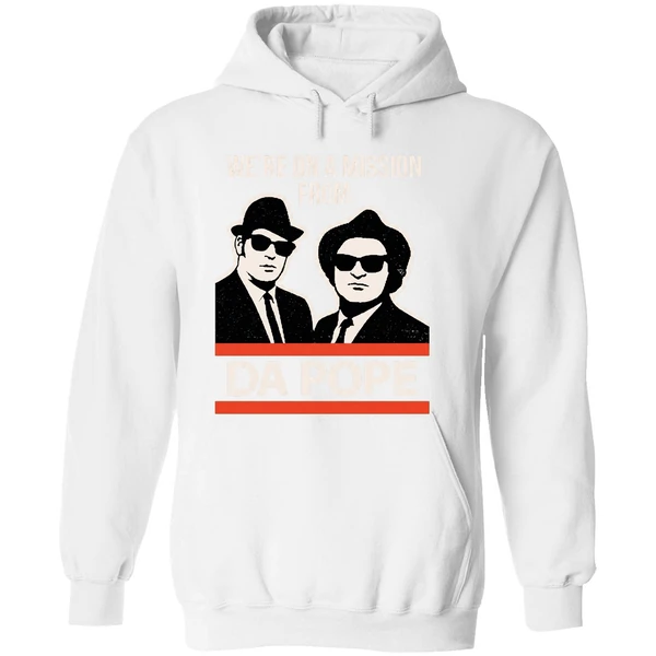 Were On A Mission From Da Pope Blues Brothers Hoodie - Image 8