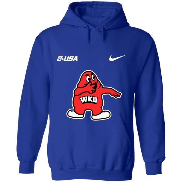 Western Kentucky Hilltoppers Big Red Zombieland Mascot Cartoon Hoodie - Image 7