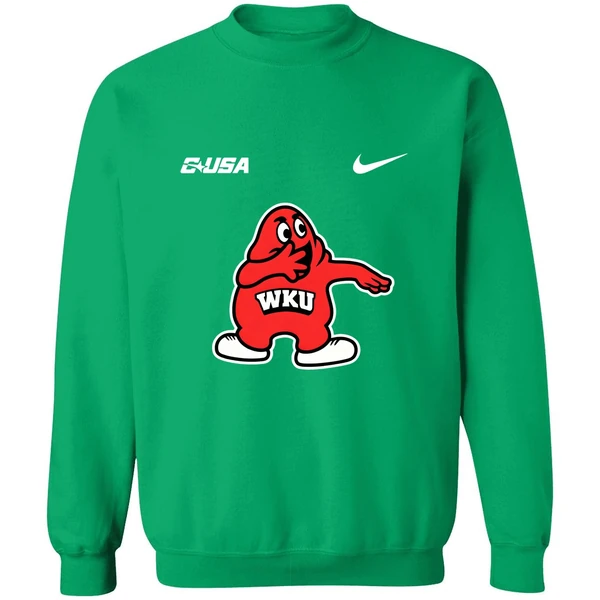 Western Kentucky Hilltoppers Big Red Zombieland Mascot Cartoon Sweatshirt - Image 3