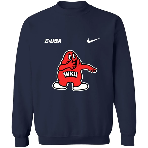 Western Kentucky Hilltoppers Big Red Zombieland Mascot Cartoon Sweatshirt - Image 6