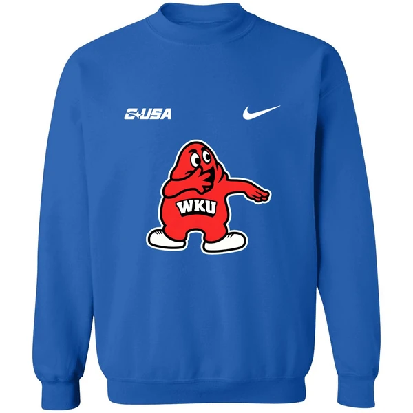 Western Kentucky Hilltoppers Big Red Zombieland Mascot Cartoon Sweatshirt - Image 8