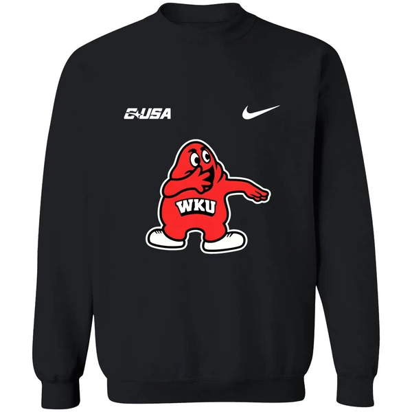 Western Kentucky Hilltoppers Big Red Zombieland Mascot Cartoon Sweatshirt - Image 9