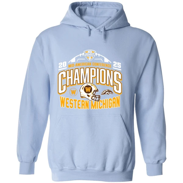Western Michigan Broncos 2025 Mid American Conference Football Champions Hoodie - Image 4