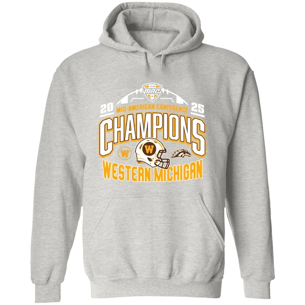 Western Michigan Broncos 2025 Mid American Conference Football Champions Hoodie - Image 9