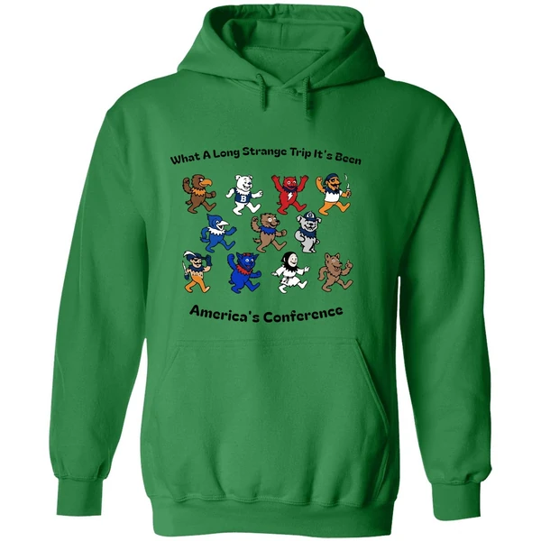 What A Long Strange Trip Its Been Americas Conference Big East Grateful Dead Style Concert Hoodie - Image 2