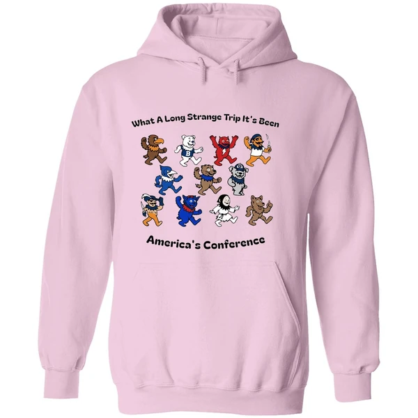 What A Long Strange Trip Its Been Americas Conference Big East Grateful Dead Style Concert Hoodie - Image 5