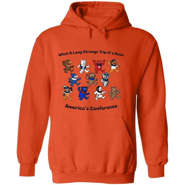 What A Long Strange Trip Its Been Americas Conference Big East Grateful Dead Style Concert Hoodie - Image 6