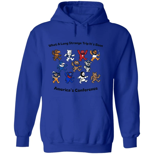 What A Long Strange Trip Its Been Americas Conference Big East Grateful Dead Style Concert Hoodie - Image 7