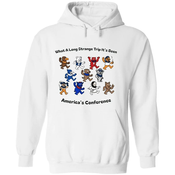 What A Long Strange Trip Its Been Americas Conference Big East Grateful Dead Style Concert Hoodie - Image 8