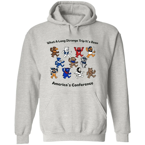What A Long Strange Trip Its Been Americas Conference Big East Grateful Dead Style Concert Hoodie - Image 9
