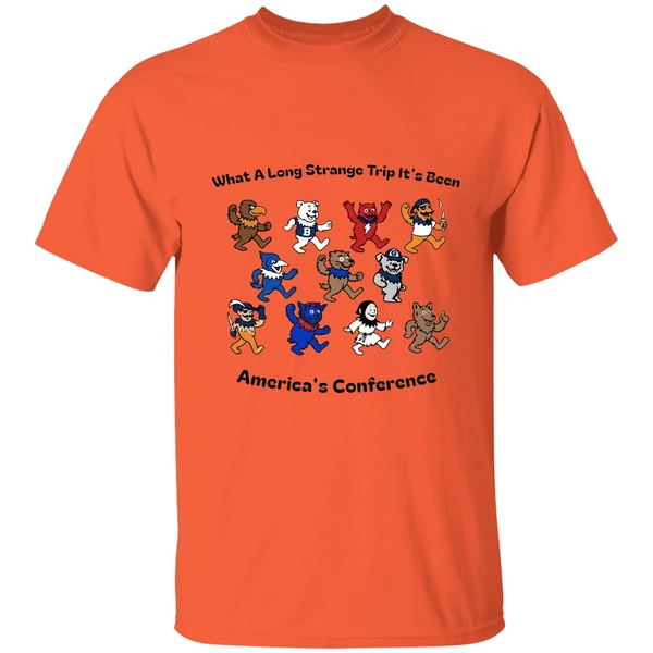 What A Long Strange Trip Its Been Americas Conference Big East Grateful Dead Style Concert Shirt - Image 3