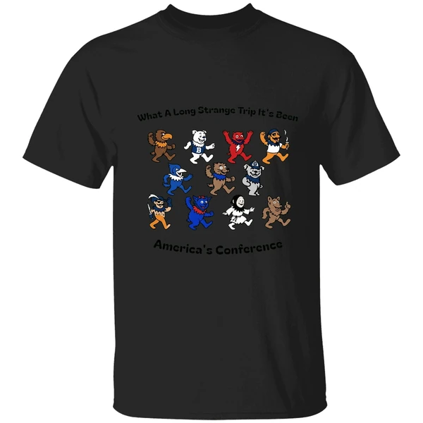 What A Long Strange Trip Its Been Americas Conference Big East Grateful Dead Style Concert Shirt - Image 7