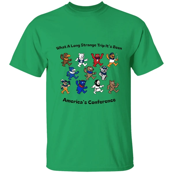 What A Long Strange Trip Its Been Americas Conference Big East Grateful Dead Style Concert Shirt - Image 8