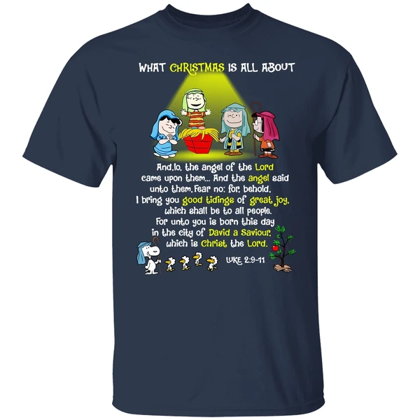 What Christmas Is All About Linus Christmas Shirt - Image 4