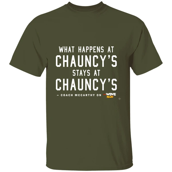 What Happens At Chauncys Stays At Chauncys Shirt - Image 4