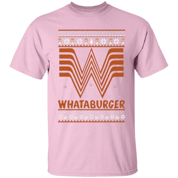 whataburger christmas shirt lightpink