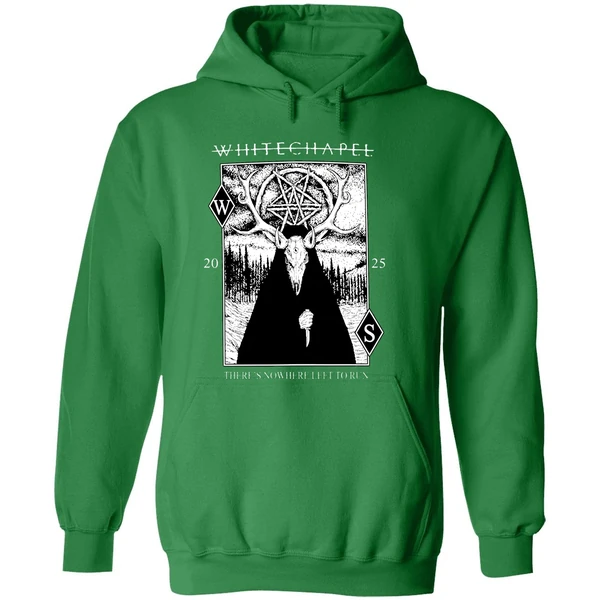 Whitechapel Theres Nowhere Left To Run Deer Demon Hoodie - Image 2