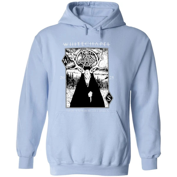 Whitechapel Theres Nowhere Left To Run Deer Demon Hoodie - Image 4