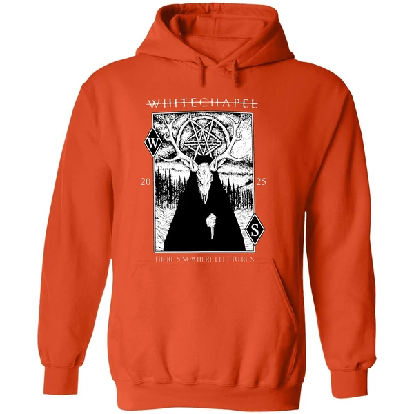 Whitechapel Theres Nowhere Left To Run Deer Demon Hoodie - Image 6