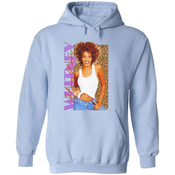 Whitney Houston Pose Style Vintage Hoodie - Image 4