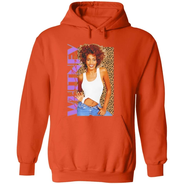 Whitney Houston Pose Style Vintage Hoodie - Image 6