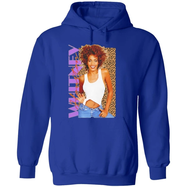 Whitney Houston Pose Style Vintage Hoodie - Image 7