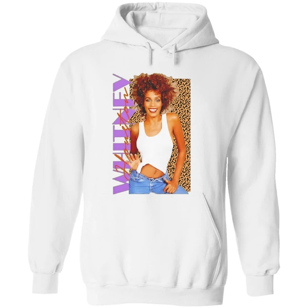 Whitney Houston Pose Style Vintage Hoodie - Image 8