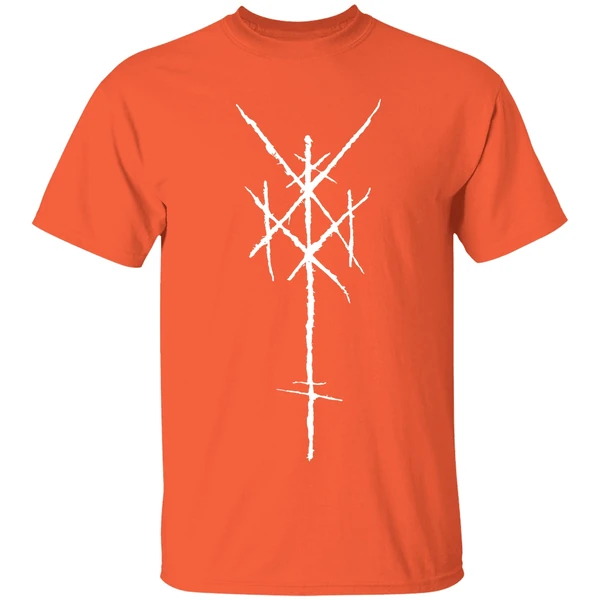 wiegedood logo shirt orange