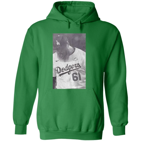 Will Klein 61 Los Angeles Dodgers Mlb Baseball Hoodie - Image 2