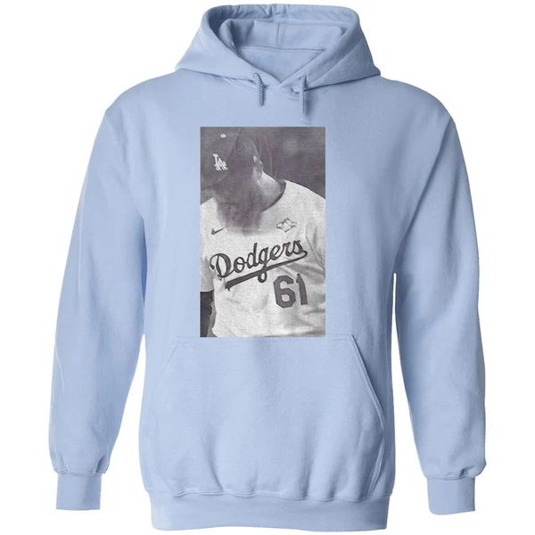 Will Klein 61 Los Angeles Dodgers Mlb Baseball Hoodie - Image 4